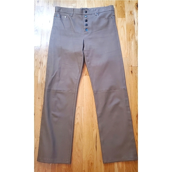 JOSEPH Den cropped leather straight-leg pants Size US 10 FR 42 - Picture 2 of 15